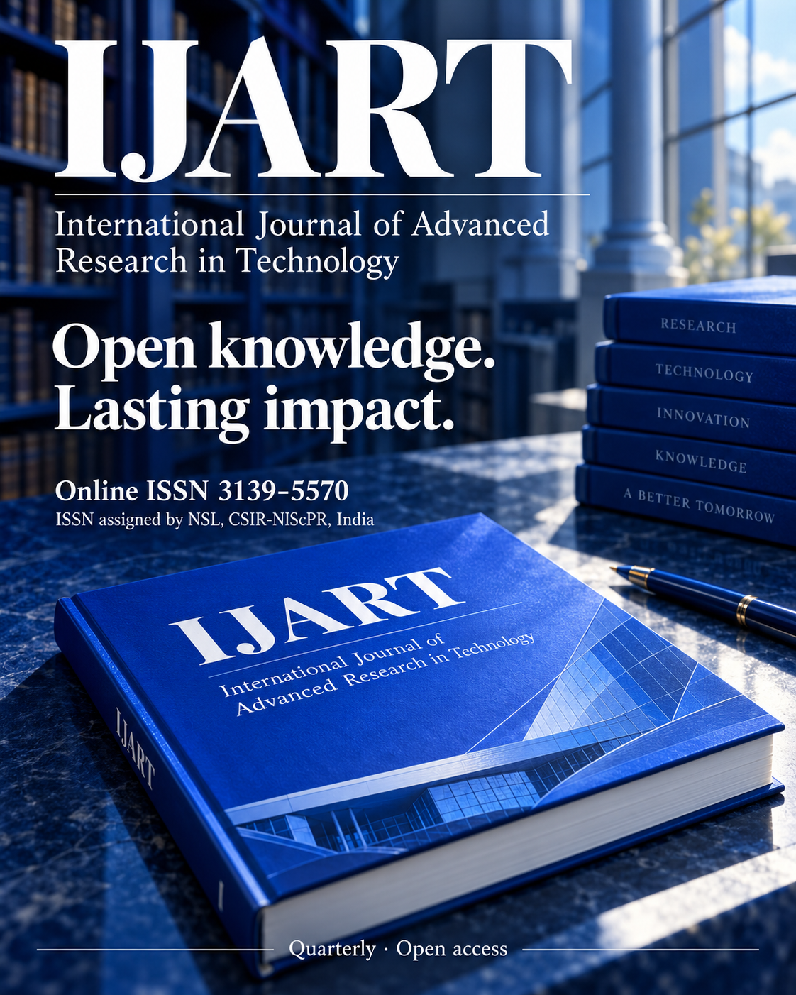 IJART — Open knowledge. Lasting impact. Online ISSN 3139-5570. Quarterly, open access.